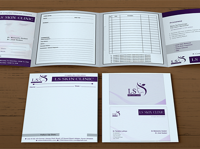 skin clinic file businesscard clinic design elegant file letterhead