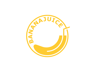 banana juice logo banana banana branding branding bright yellow branding design fresh fruit branding fruit logo fruitjuice graphic design healthy eating juice juicy logo logo natural food design smoothie logo tropical design typo typography vector vegan logo