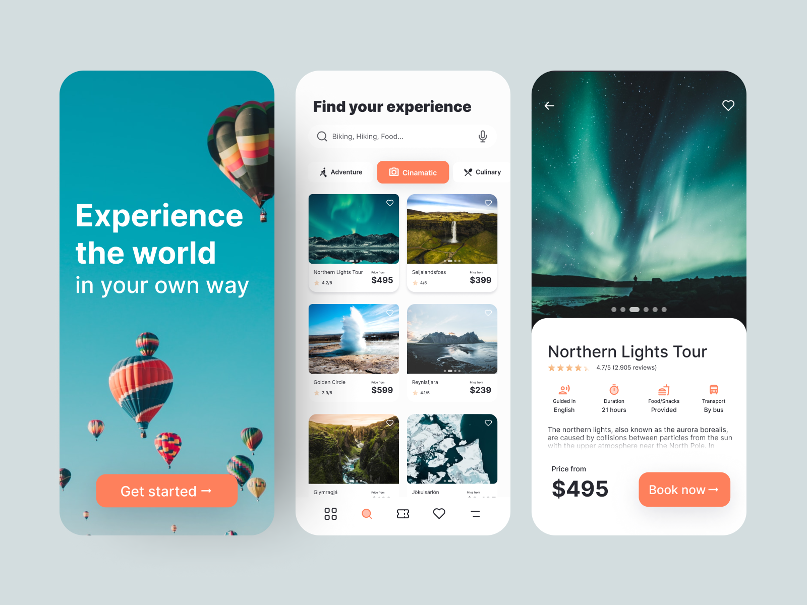 Travel App by Elvar Andri on Dribbble