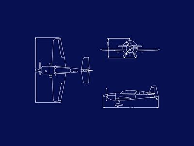 Airplane Blueprint aeroplane airplane blue blueprint cloud330experience illustration linedrawing plane white