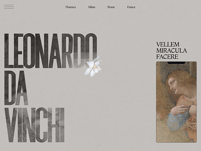 Leonardo Da Vinchi branding design graphic design typography ui vector