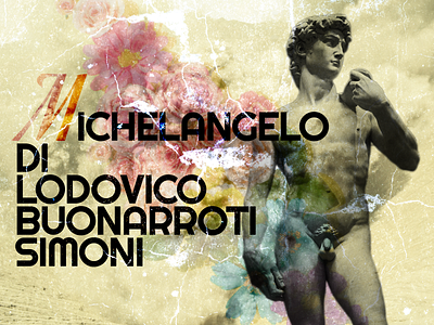 Michelangelo design graphic design typography ui vector