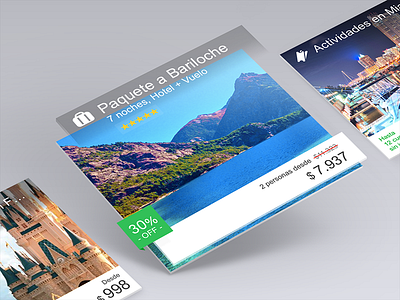 Módulos de oferta cards despegar modules offers responsive ui ux web