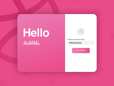 Hello dribbble!