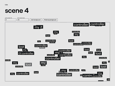 lost my controller design development typography