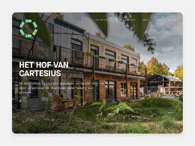 Het Hof van Cartesius design development ux visual design website