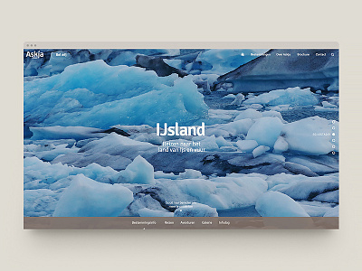 Askja Reizen travel ux visual design website