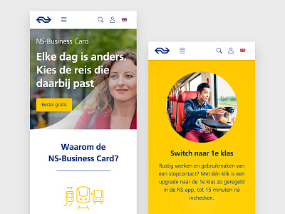 NS-Business Card - ZZP Campaign campaign design ux visual design website