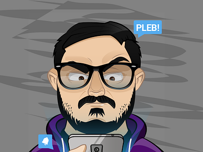 Staiy on Twitter beard glasses illustration mobile twitch twitter vector