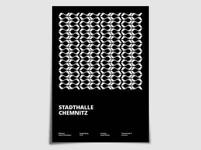 Stadthalle Chemnitz abstract city design graphic layout muster pattern poster print typography