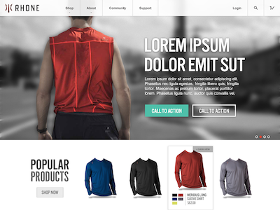 E-Commerce Homepage Web Design