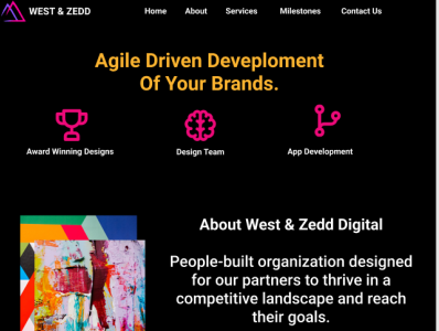 West & Zedd Digital Agency app design logo ui ux