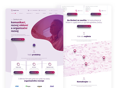 Cognitio branding commercial design desktop landing presentation purple sketch violet web web design webdesign website