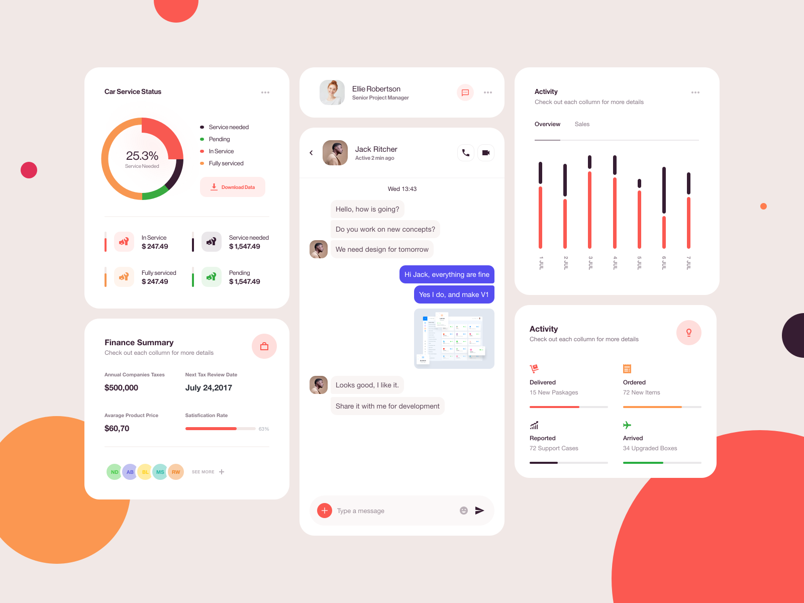 Interface Elements by Nicholas Ergemla for Steelmonk on Dribbble