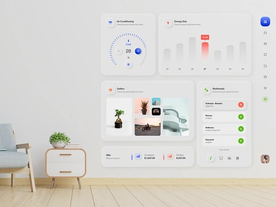 Smart Wall UI brand design inspiration interaction ui ui design ux ux design web web design