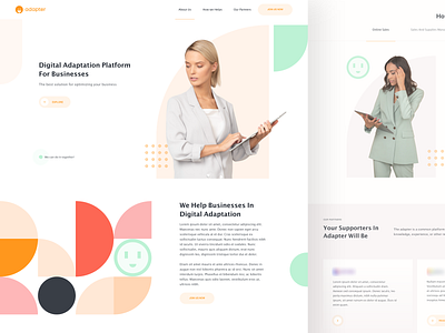 Adapter Landing Page Design