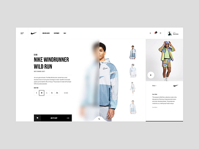 Nike Product brand design inspiration interaction ui ui design ux ux design web web design