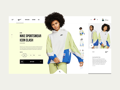 Nike Icon Clash brand design inspiration lookbook portfolio ui ui design ux web web design