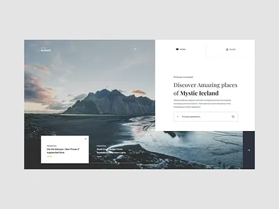 Discover Iceland - Load In brand design inspiration interaction ui ui design ux ux design web web design