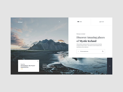 Discover Iceland - Load In brand design inspiration interaction ui ui design ux ux design web web design