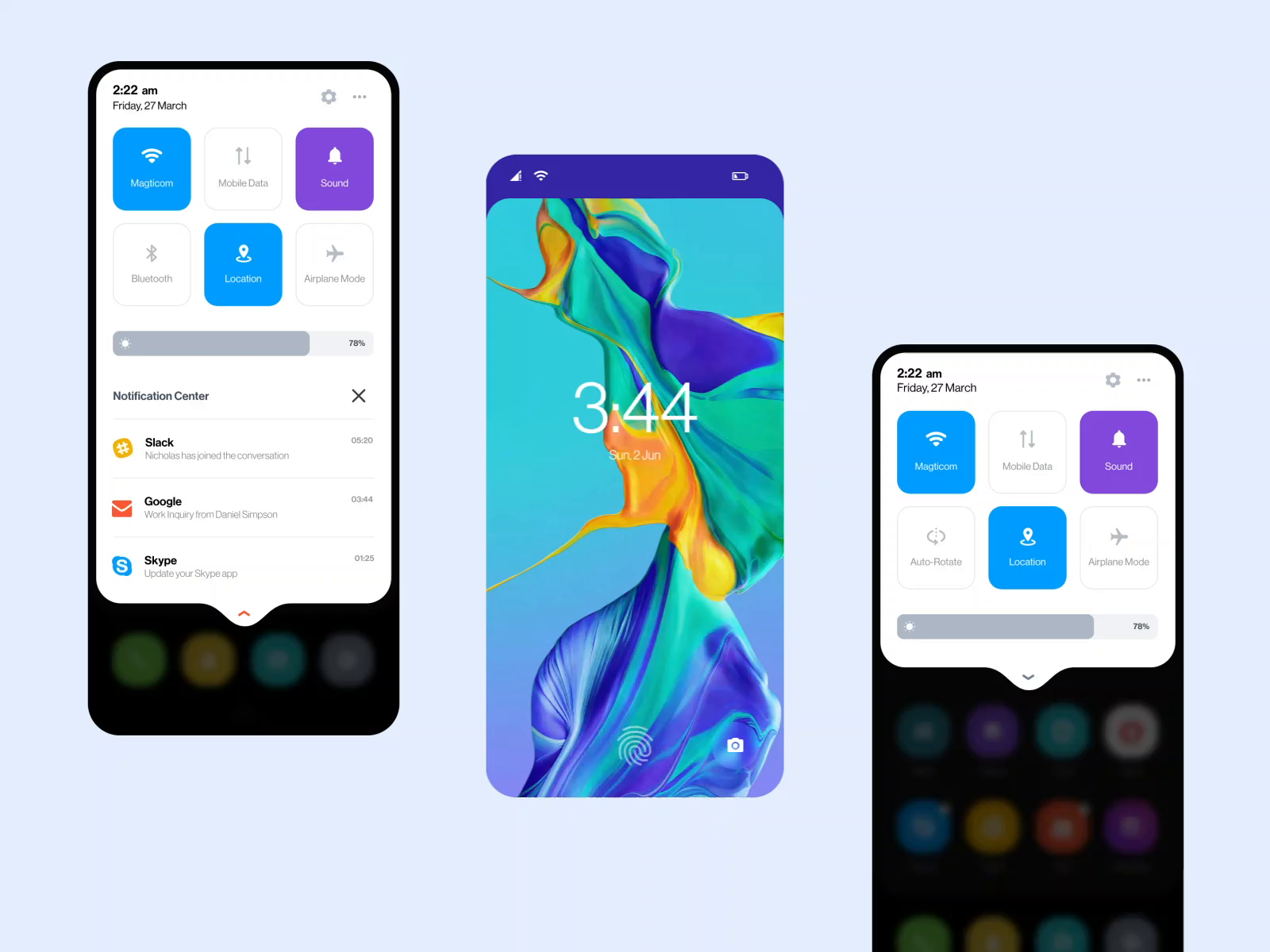 HuaweiOS UI Interaction by Nicholas Ergemla on Dribbble