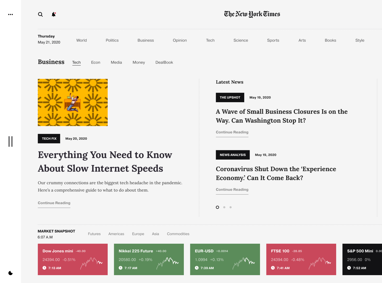NY Times by Nicholas.design for Steelmonk on Dribbble
