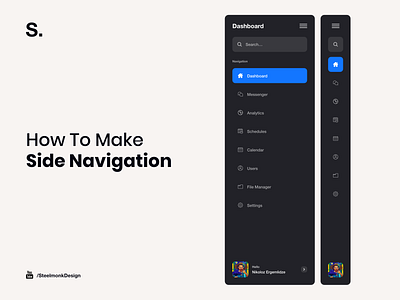How to make Side Navigation brand design inspiration interaction ui ui design ux ux design web web design