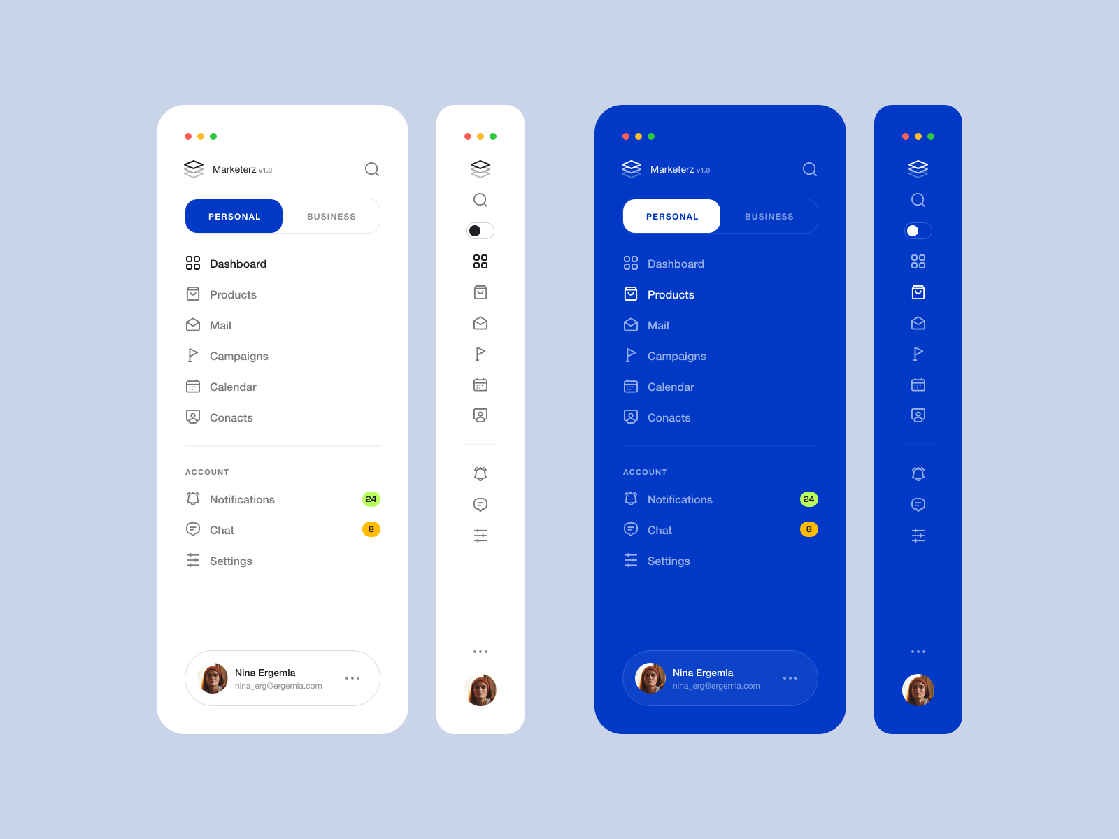 Sidebar Menu UI Tutorial by Nicholas Ergemla for Steelmonk on Dribbble