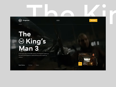 The King's Man Movie design film film design film ui inspiration kingsman kingsman movie movie movie design movie ui ui ui design ux ux design web web ui