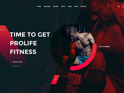 Prolife GYM by Nicholas Ergemla on Dribbble