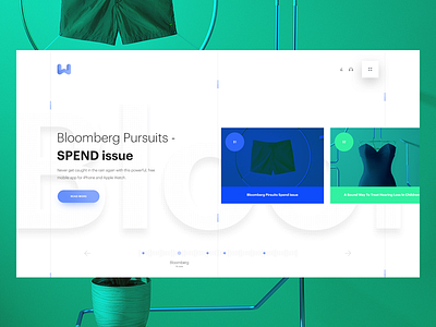 We Blog Ui blog blog ui blue design green design ui design
