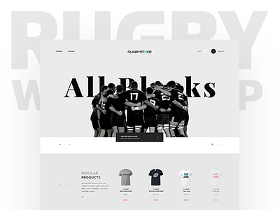 Rugbystore rugby rugby shop rugby store rugby ui sport sport shop sport store ui design