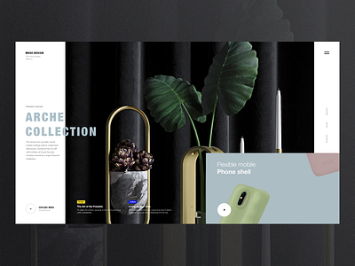 Muse.Design brand design inspiration interaction lookbook motion portfolio transition ui