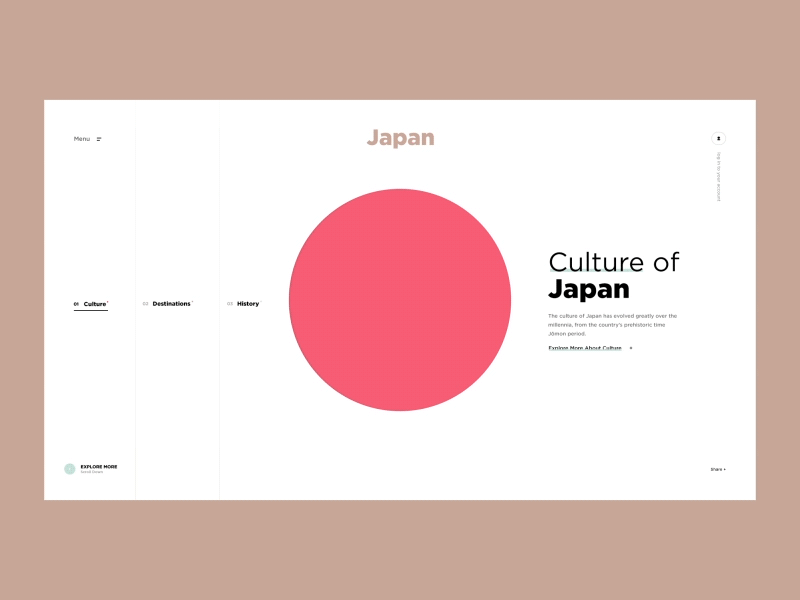 Japan brand design inspiration interaction lookbook motion portfolio transition ui