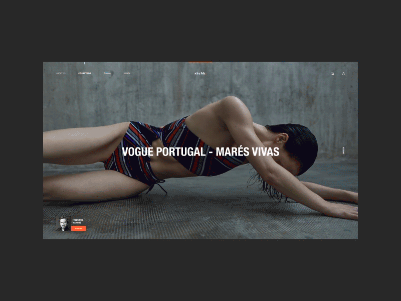 Shchk. brand design inspiration interaction lookbook motion portfolio transition ui