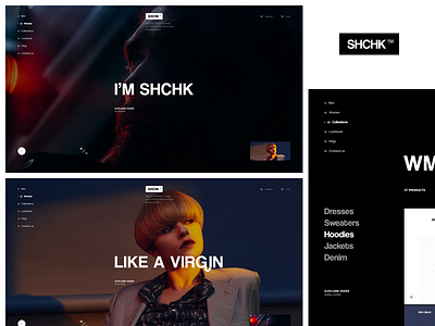 SHCHK Brnd. brand design inspiration interaction lookbook motion portfolio transition ui