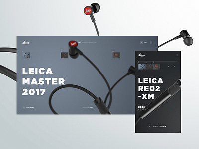 Leica. brand design inspiration interaction motion typography ui ui design ux web web design