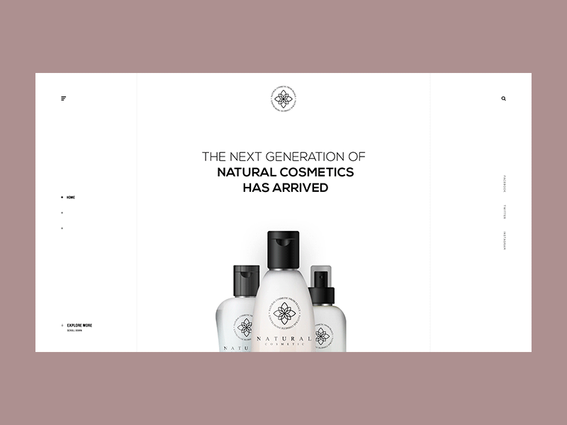 Natural Cosmetic - Loading brand clean daily design illustration inspiration interaction minimal motion photo portfolio transition typography ui ui design ux ux design web web design