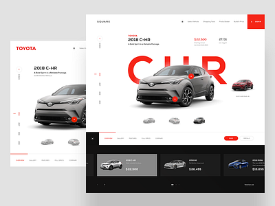 Square - Toyota Experience brand daily design inspiration shop typography ui ui design ux ux design web web design