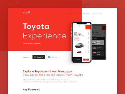 Toyota Xperience - Landing brand clean daily design inspiration minimal typography ui ui design ux ux design web web design