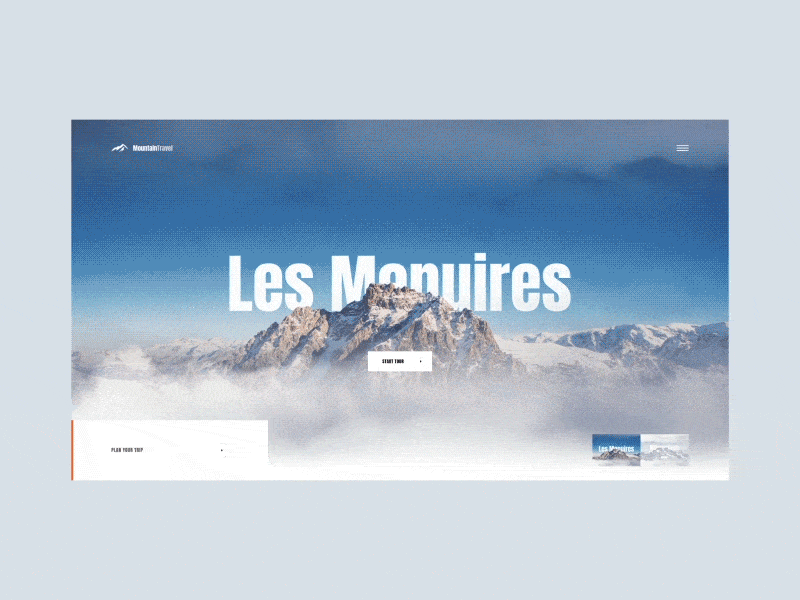 Mountains - UI Interaction brand clean daily design inspiration interaction lookbook minimal motion portfolio transition ui ui design ux ux design web web design