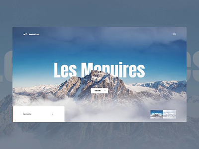 Mountains - UI Interaction daily daily ui design inspiration interaction minimal motion transition ui ui design ux ux design web web design