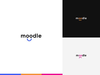 Moodle. design logo logo design logo interaction logo motion mood moodle