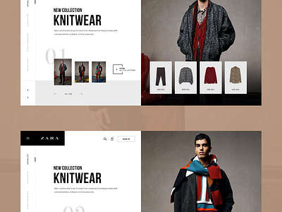 Zara Collection UI by Nicholas Ergemla for Geex Arts on Dribbble