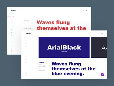 UIFontz Design brand design inspiration minimal portfolio ui ui design ux ux design web web design