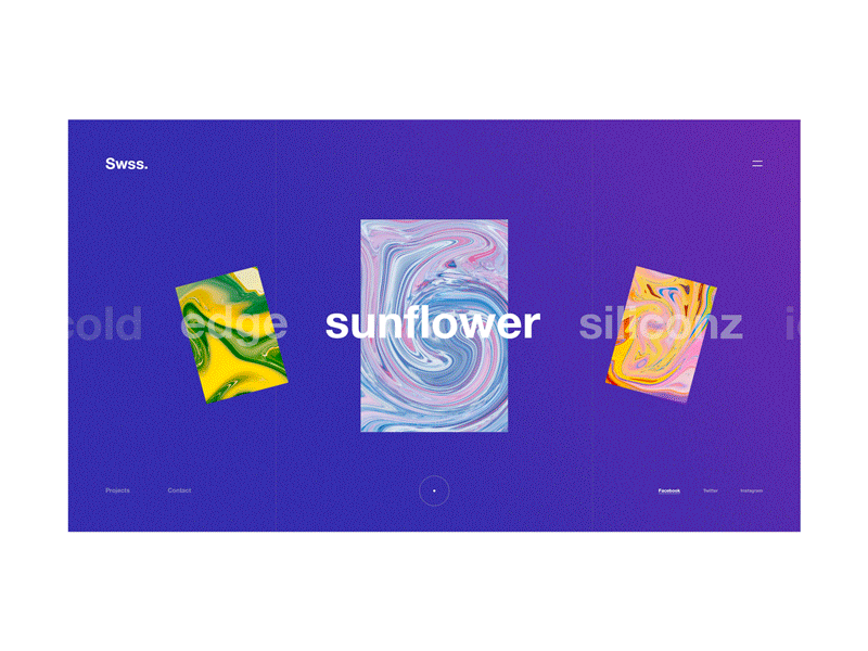 Swss. brand design inspiration minimal motion portfolio ui ui design ux design web web design