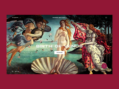 Sandro Botticelli #2 art design gallery inspiration lookbook minimal portfolio ui ui design ux ux design web web design