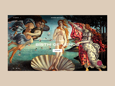Sandro Botticelli #3 art design gallery inspiration lookbook minimal portfolio ui ui design ux ux design web web design