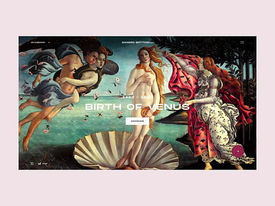 Sandro Botticelli #4 art design gallery inspiration lookbook minimal portfolio ui ui design ux ux design web web design