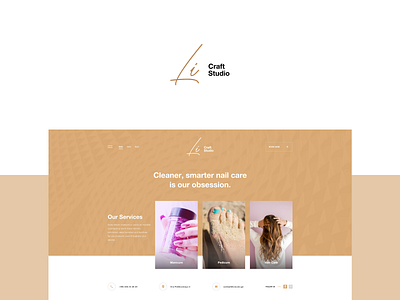 Li Craft Studio brand design inspiration minimal nail salon design portfolio salon salon design ui ui design ux ux design web web design